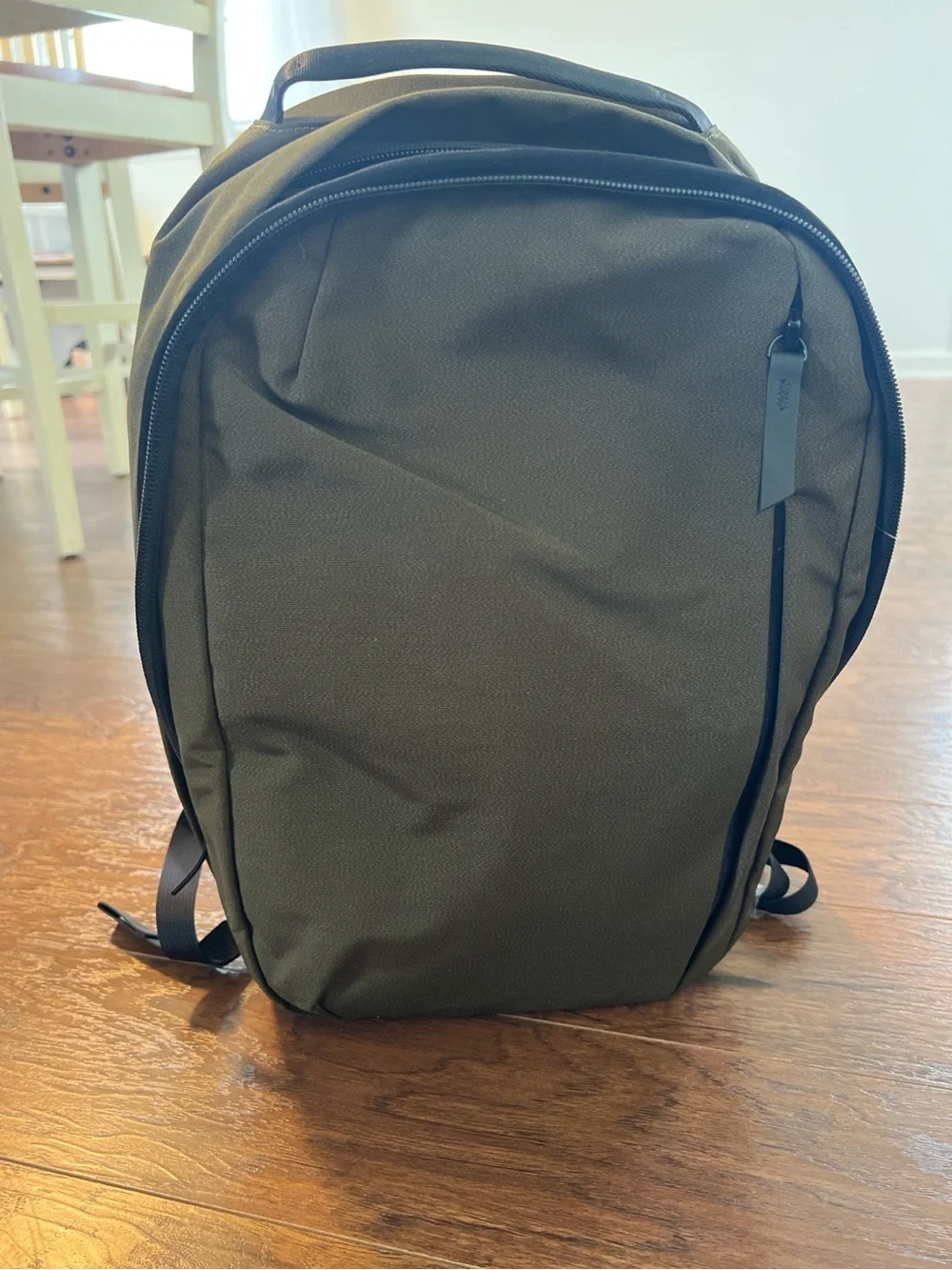 Olive Green Minimalist Everyday Backpack